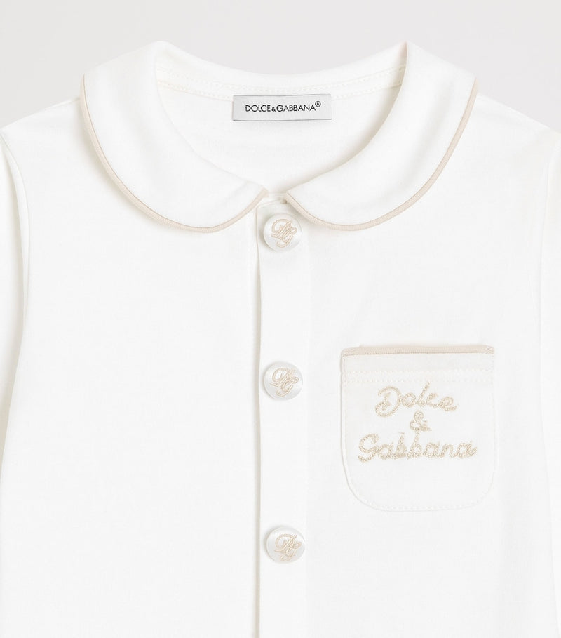 Dolce&Gabbana Kids bomulls hel-i-ett smekke lue sett, UK-versjon