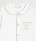 Dolce&Gabbana Kids bomulls hel-i-ett smekke lue sett, UK-versjon