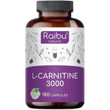 Superdrug RAIBU L-Carnitine 3000mg per Daily Dose Supplement, 180 Capsules- Buy online at McGrocer