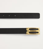Victoria Beckham leather B-buckle belt - British product
