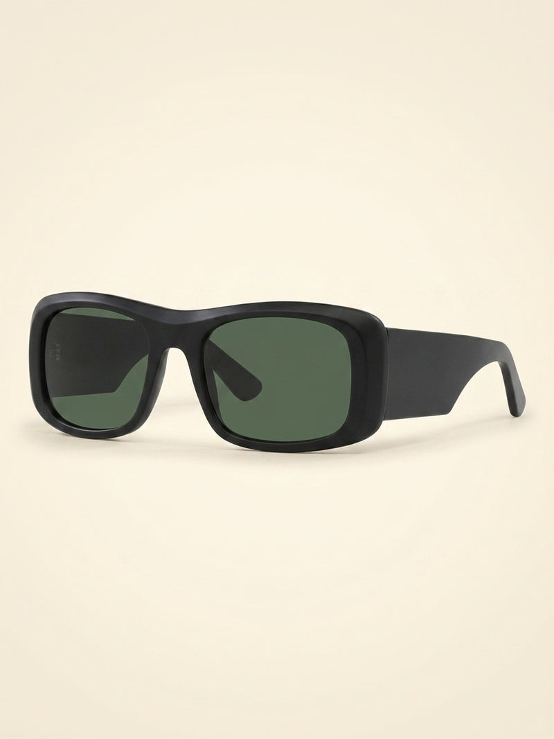 Gucci rectangular sunglasses black acetate 56mm (British brand)