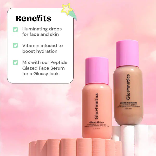 DNR GLOSSMETICS Bronzing und Blush Drops Kit - Britisches Produkt