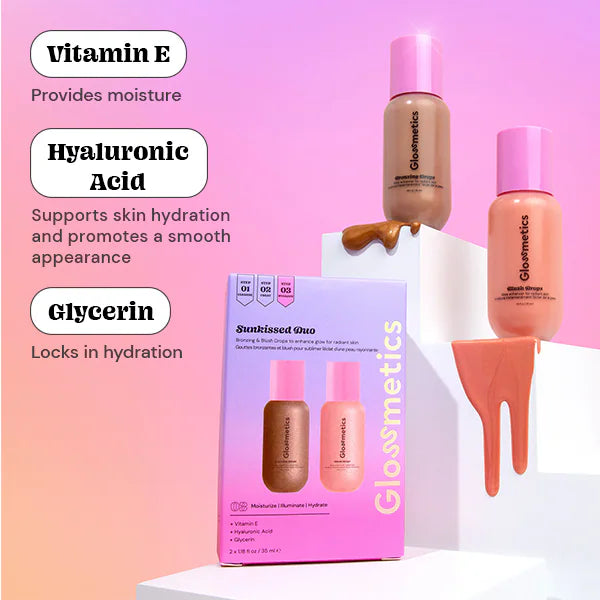 DNR GLOSSMETICS Bronzing und Blush Drops Kit - Britisches Produkt