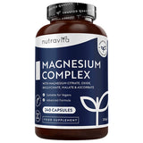 Nutravita magnesium supplement 5-in-1 complex 240 capsules, UK version