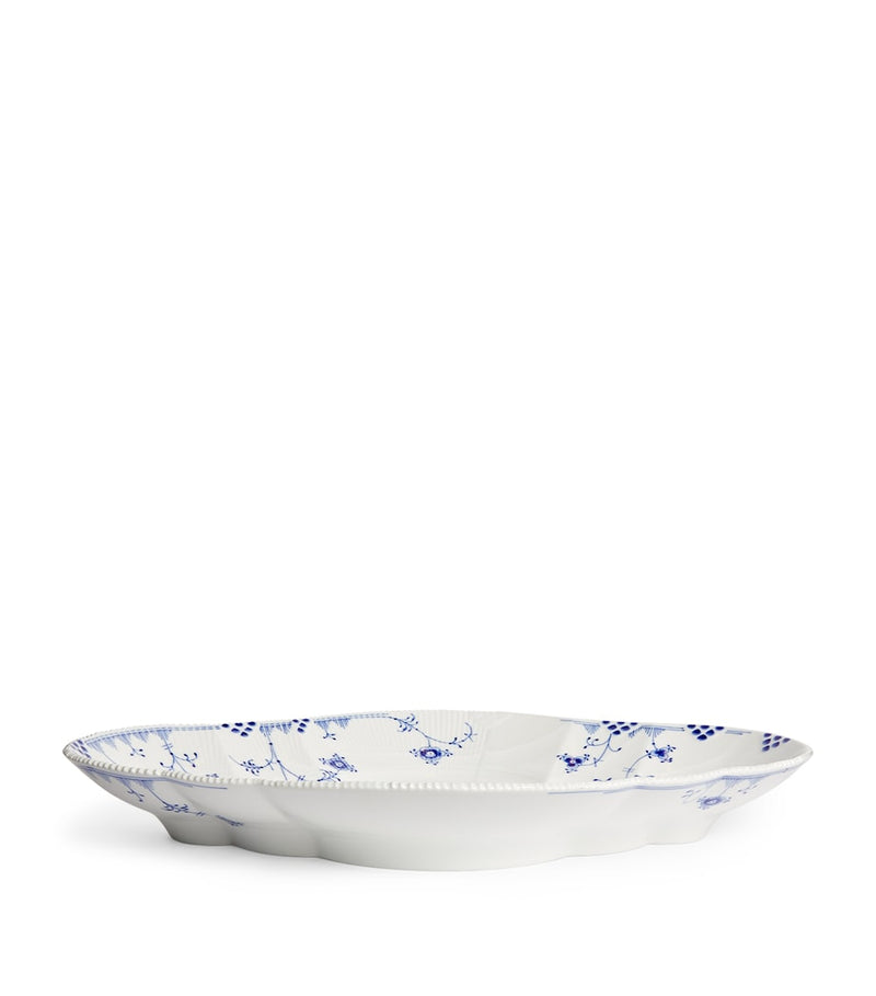 Royal Copenhagen Blue Elements porcelain dish 46cm, imported from the UK