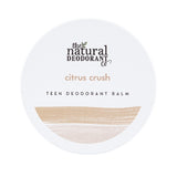 Natural Deo Co. teen deodorant balm Citrus Crush 55g, UK version