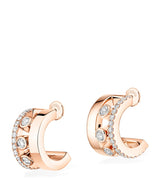 Harrods Messika Move Romane Pink Gold Diamond Hoop Earrings (0.27ct)- Buy online at McGrocer