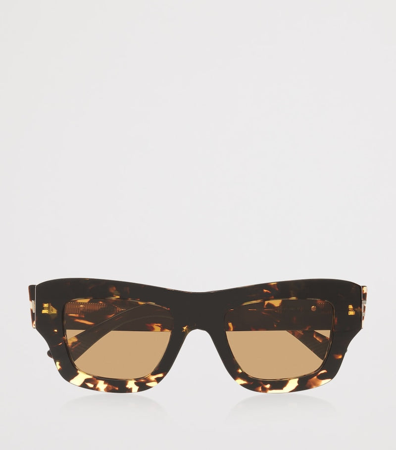 Bottega Veneta ultra-thin squared acetate sunglasses, imported from the UK