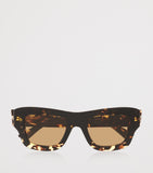 Bottega Veneta ultra-thin squared acetate sunglasses, imported from the UK
