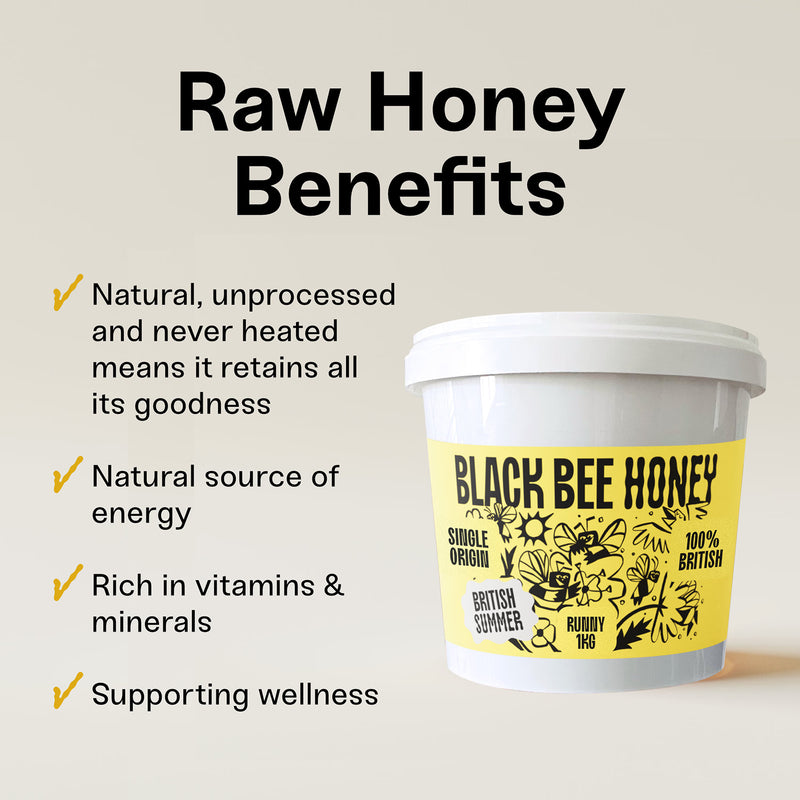 Black Bee British Summer Honey 1kg