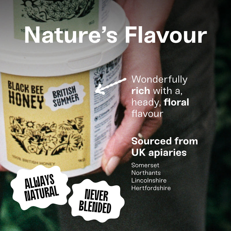 Black Bee British Summer Honey 1kg