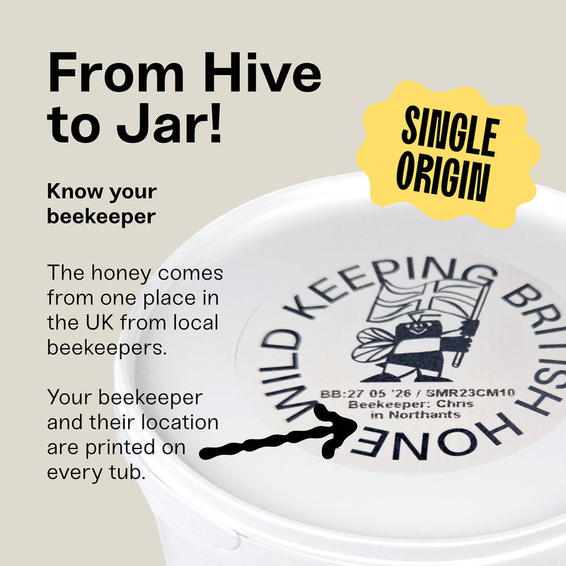 Black Bee British Summer Honey 1kg