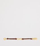 Saint Laurent Cassandre leather bracelet, UK version