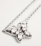 Suzanne Kalan princess mini butterfly white gold diamond necklace - British product