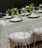 Maison Margaux Green Vine tablecloth 150cm x 300cm, imported from the UK