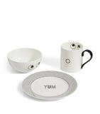 Anya Hindmarch ceramic Eye design mug, bowl and plate set - British product