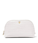 Harrods Aspinal of London Small Leather Croc-Embossed Cosmetic Case- Buy online at McGrocer
