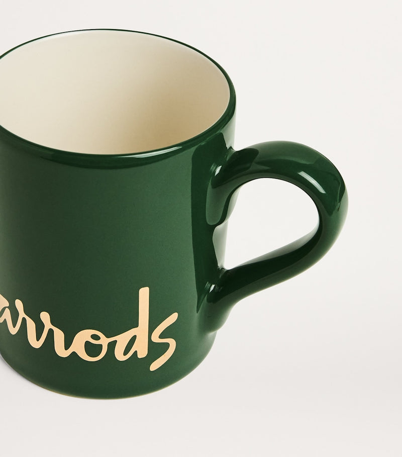 Harrods logo mug ceramic gold foil - British product