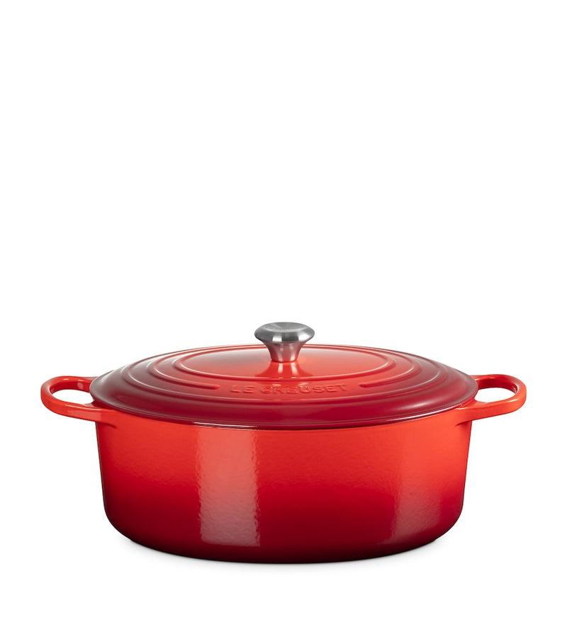 Le Creuset oval cast iron casserole dish 35cm, UK version