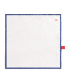 Isaia silk logo pocket square 33cm, UK version