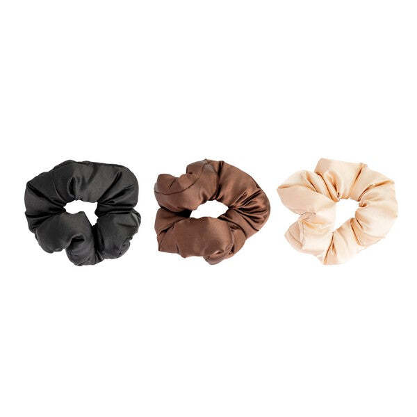 Brushworks nude scrunchies pack of 3 - British product