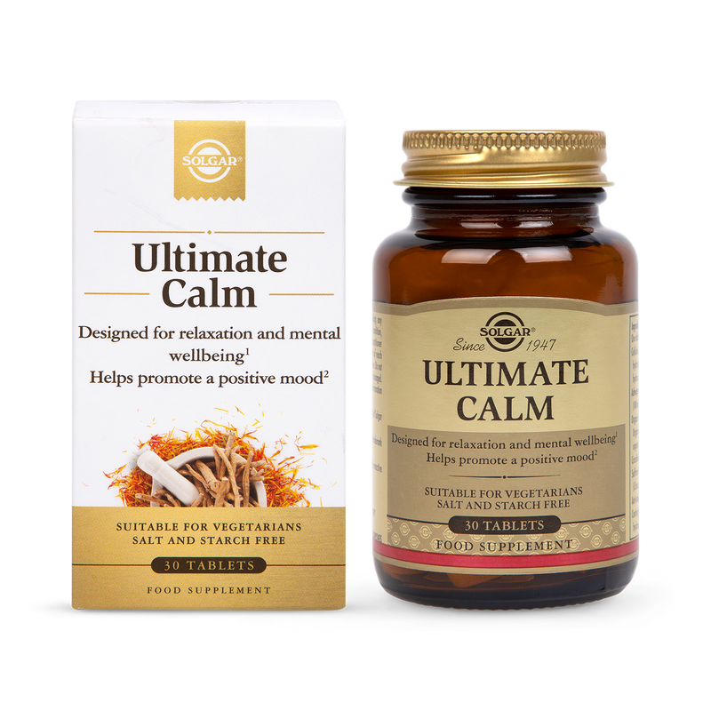 Ashwagandha and Saffron Botanical Relaxation Supplement 30 Tablets