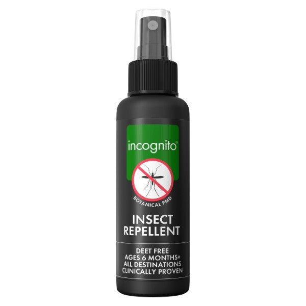 Incognito Anti-Mosquito Spray Repellent 100ml, imported from the UK