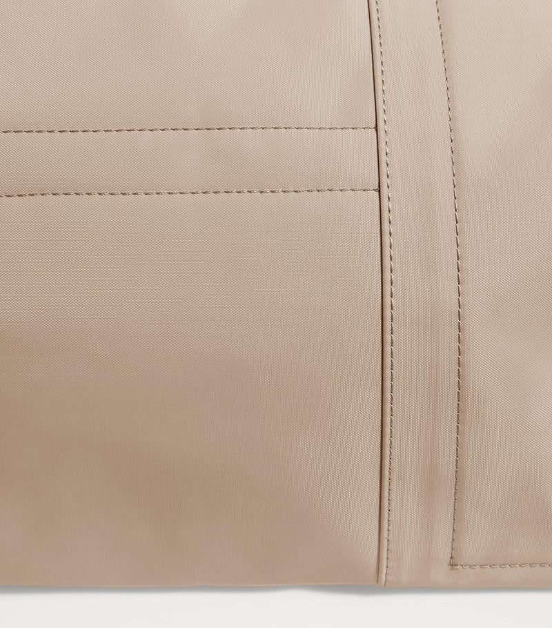 Harrods medium nylon tote bag with leather trim - British product