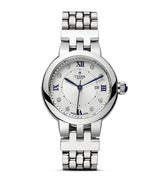Harrods Tudor Clair de Rose Stainless Steel and Diamond Watch 30mm- Buy online at McGrocer