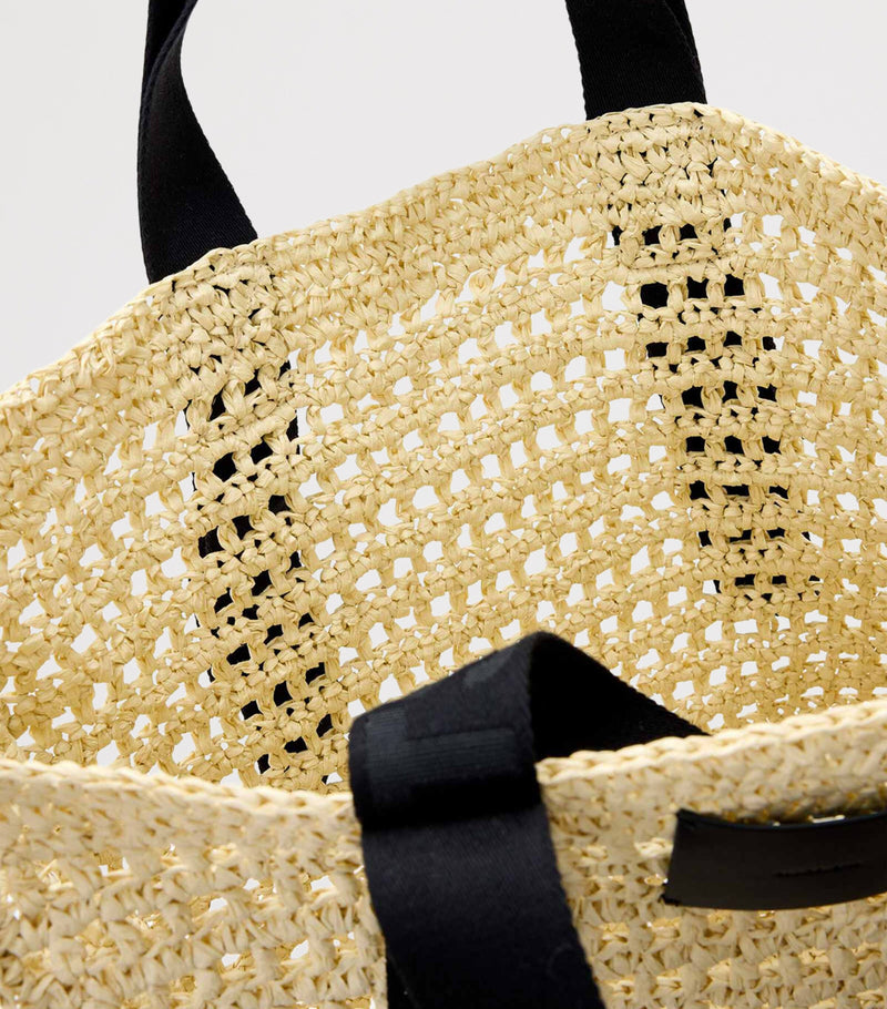 AllSaints Lullah straw paper mesh tote bag, UK version