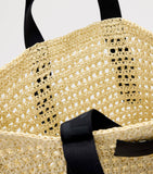 AllSaints Lullah straw paper mesh tote bag, UK version