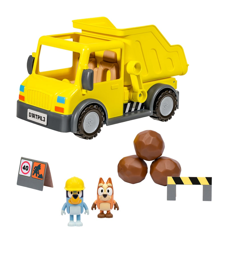 Bluey dump truck playset with figures - British product