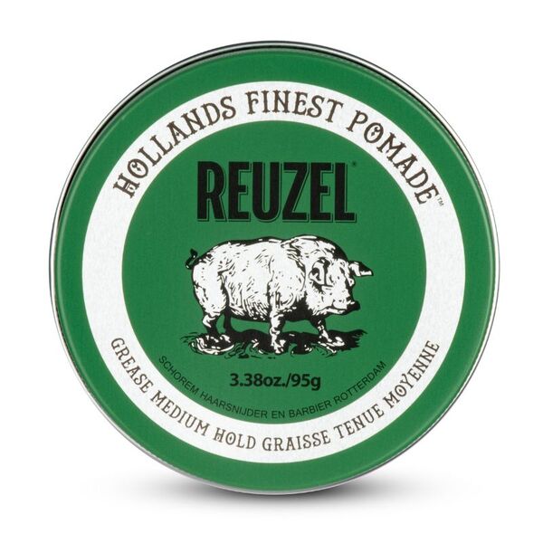 Reuzel Green Pomade Medium Hold 95g, imported from the UK