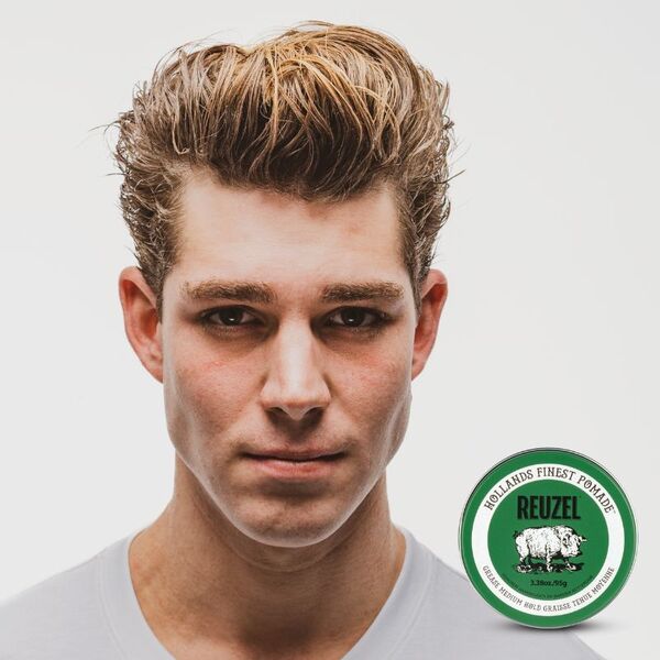 Reuzel Green Pomade Medium Hold 95g, imported from the UK