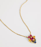 Suzanne Kalan La Fantaisie necklace rainbow sapphire diamonds, imported from the UK