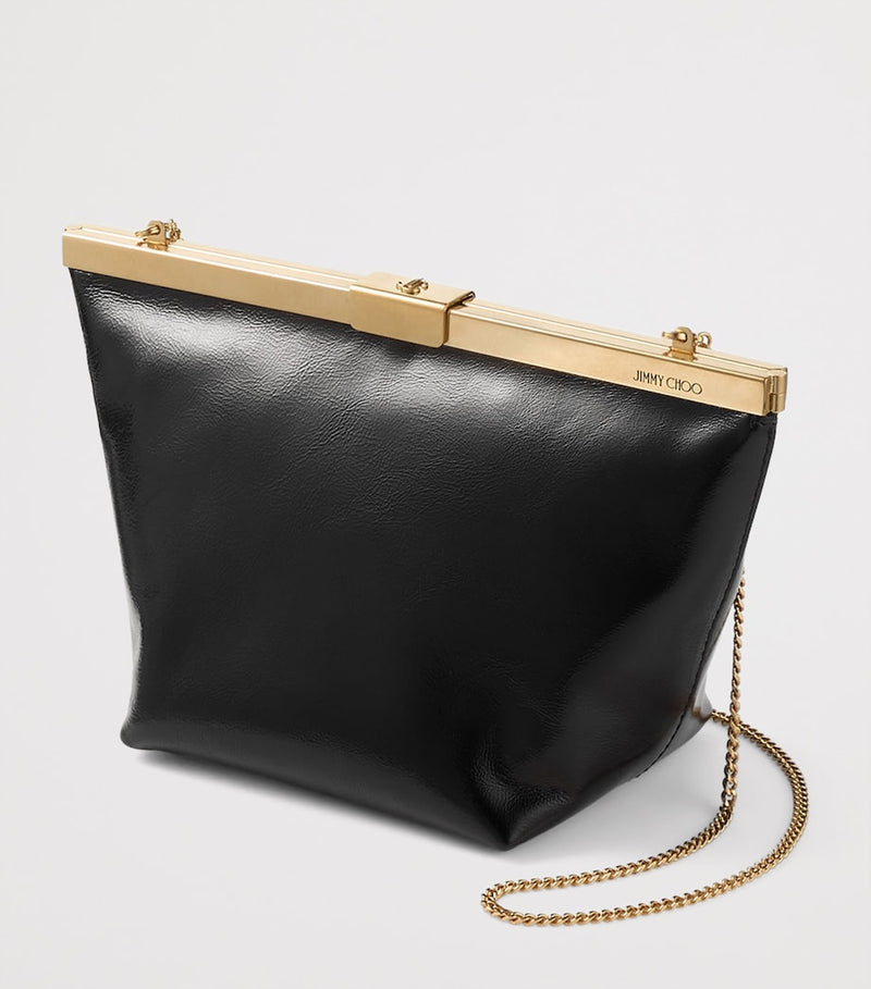 Jimmy Choo leather Ganache clutch bag, imported from the UK