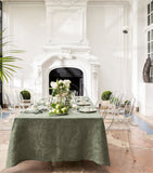 Le Jacquard Français linen Tivoli tablecloth 175cm x 250cm, UK version