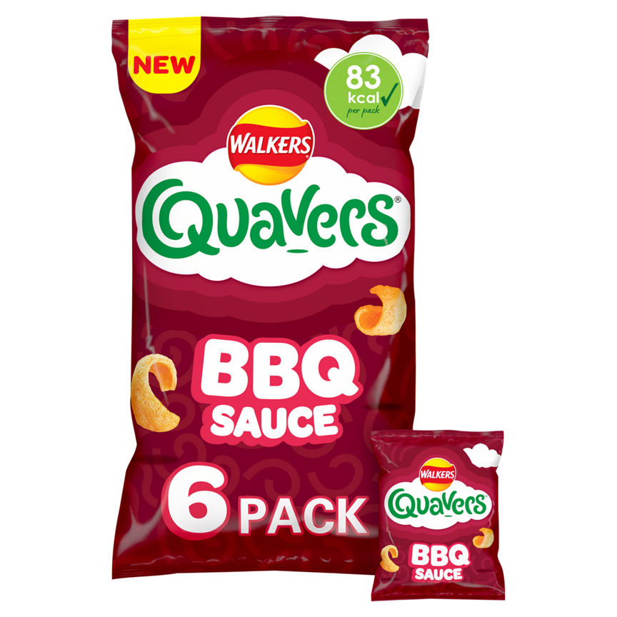 Walkers Quavers BBQ Multipack Crisps GOODS ASDA