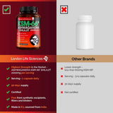 LLS Shilajit Ashwagandha KSM-66 capsules 90 count, UK version