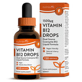 Superdrug Nutravita Vitamin B12 Drops Natural Cherry Flavour 60ml- Buy online at McGrocer
