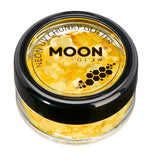 Moon Glow chunky glitter golden yellow, imported from the UK