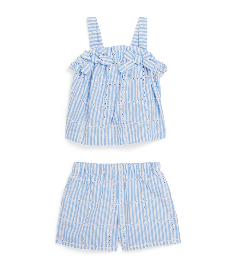 Tartine et Chocolat Cotton Stripe Top and Shorts Set (3 Months – 4 Years)