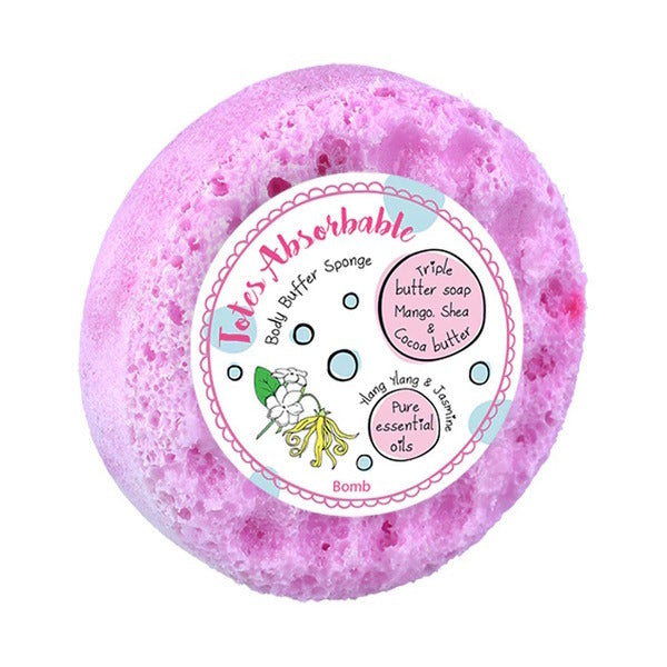 Bomb Cosmetics Body Buffer Soap Sponge Ylang Ylang Jasmine - British product