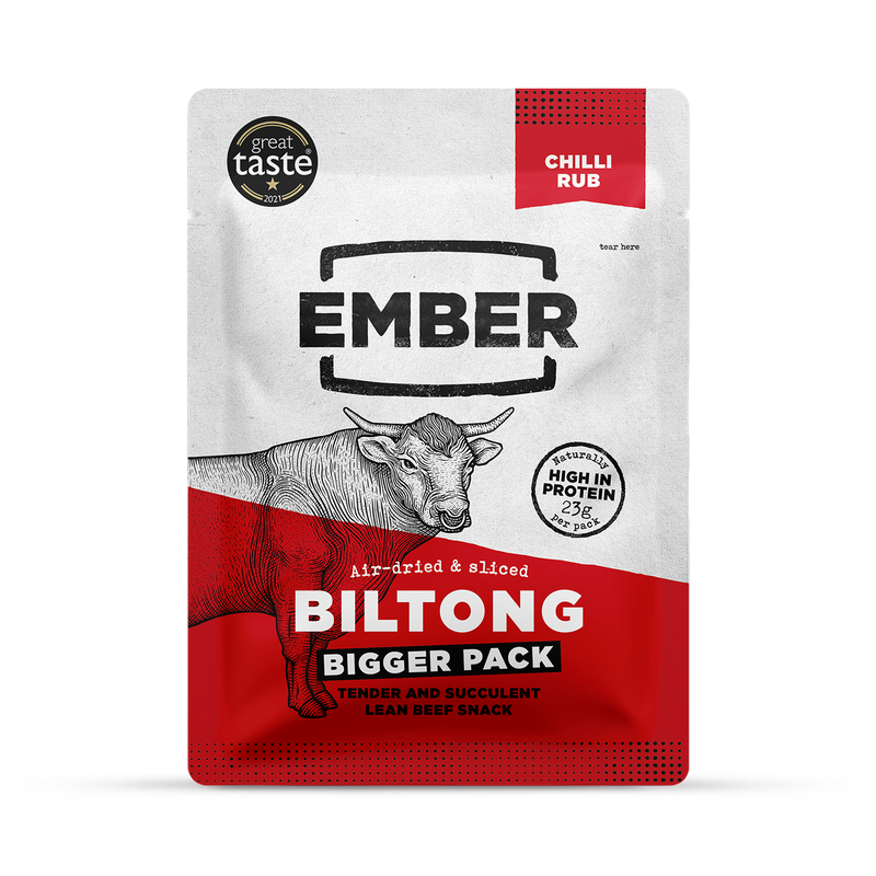 Ember Biltong Chilli beef jerky 45g (British brand)