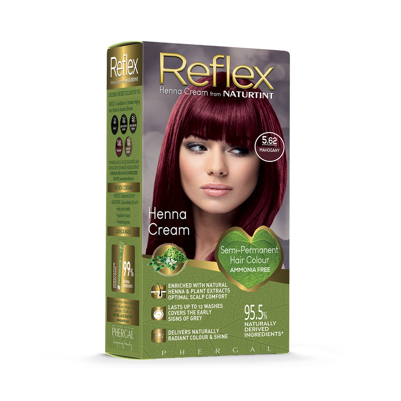 Naturtint Reflex Mahagoni Henna-Haarfarbe - britisches Produkt
