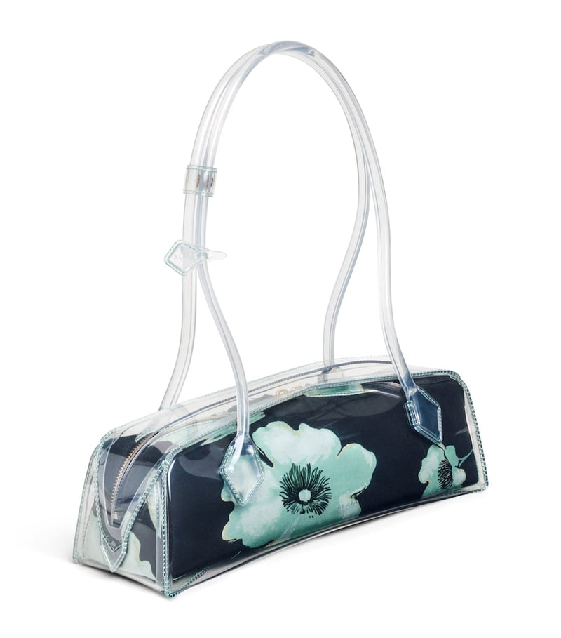 Alaïa Le Teckel shoulder bag transparent floral design - British product