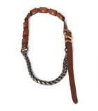Miu Miu leather studded necklace, UK version