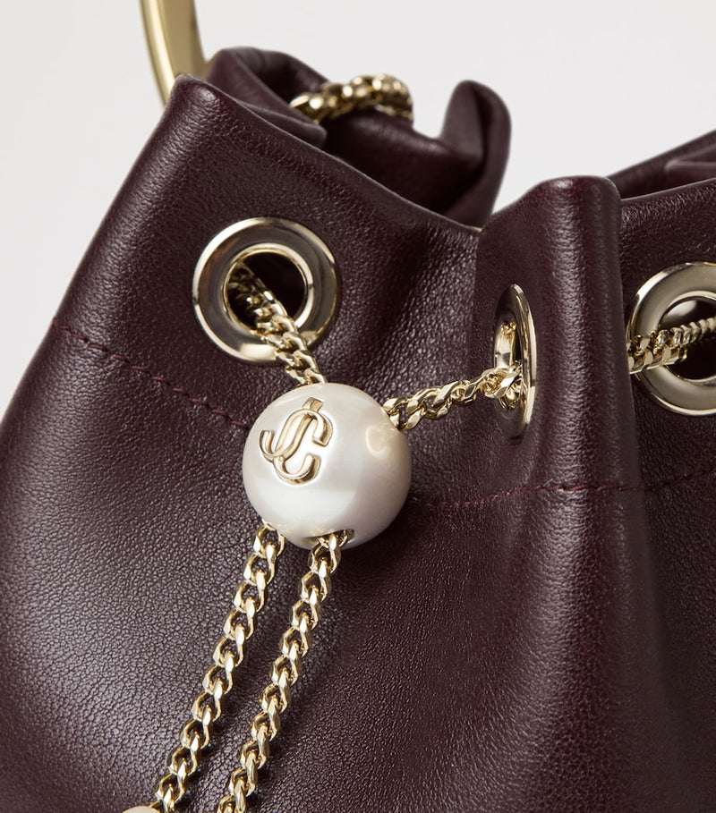 Jimmy Choo leather Bon Bon top-handle bag, imported from the UK