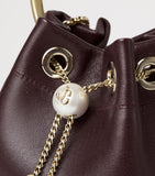 Jimmy Choo leather Bon Bon top-handle bag, imported from the UK