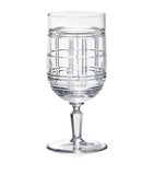 Ralph Lauren Hudson Plaid iced beverage glass, imported from the UK
